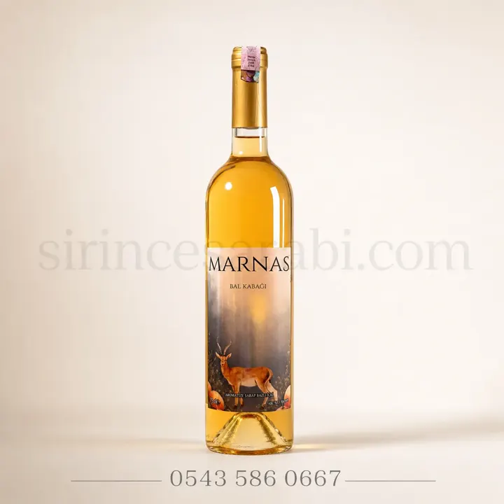 Marnas Bal Kabağı aromalı beyaz şarap şişesi