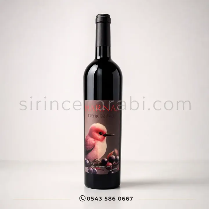 Marnas Frenk Üzümü meyve şarabı 750 ml şişe görseli