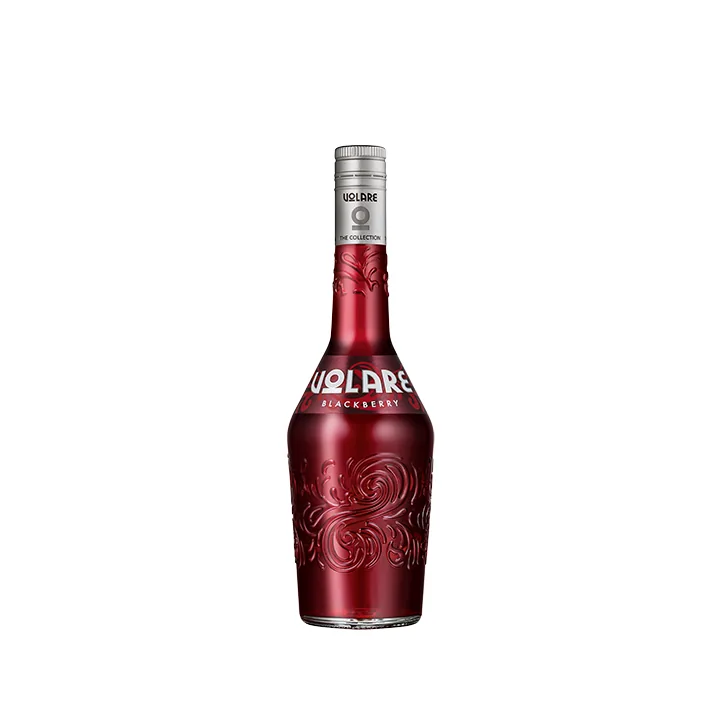 Volare Blackberry şişesi — Böğürtlen likörü, 700 ml, %20 alkol; üreticinin ürün fotoğrafı