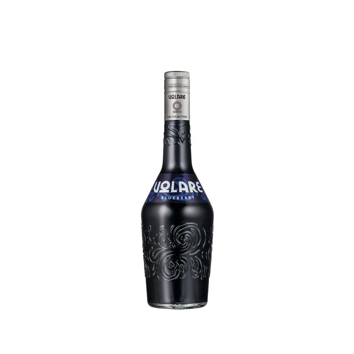 Volare Blueberry şişesi — Yaban mersini likörü, 700 ml, %15 alkol; üreticinin ürün fotoğrafı
