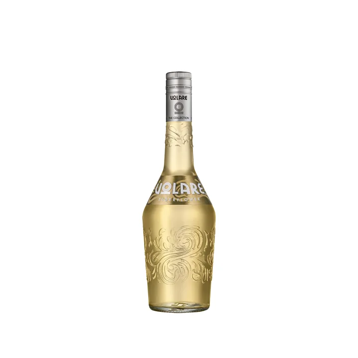Volare Elderflower şişesi — Mürver çiçeği likörü, 700 ml, %18 alkol; üreticinin ürün fotoğrafı