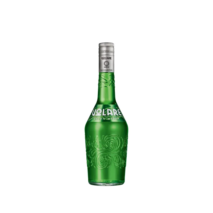 Volare Green Melon şişesi — Yeşil kavun likörü, 700 ml, %22 alkol; üreticinin ürün fotoğrafı