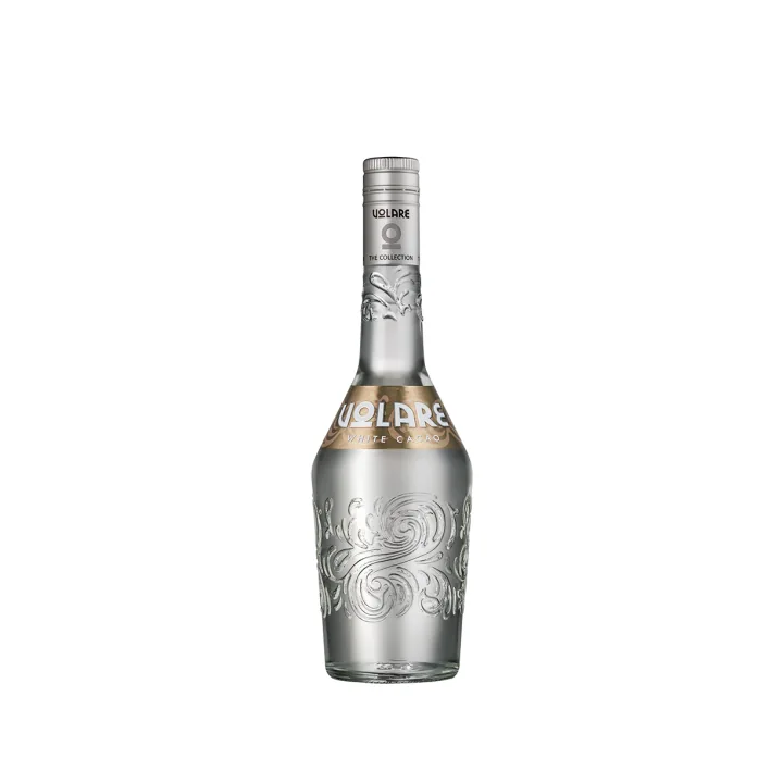 Volare White Cacao şişesi — Renksiz kakao likörü, 700 ml, %20 alkol; üreticinin ürün fotoğrafı